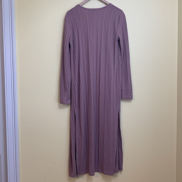 Umgee | NWT Keep Your Secrets Mauve Pink Dusty Rose Open Front Duster Cardigan M - Picture 16 of 17